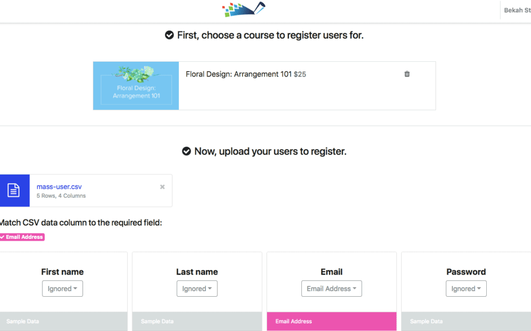 New! Register Multiple Users With A Single File